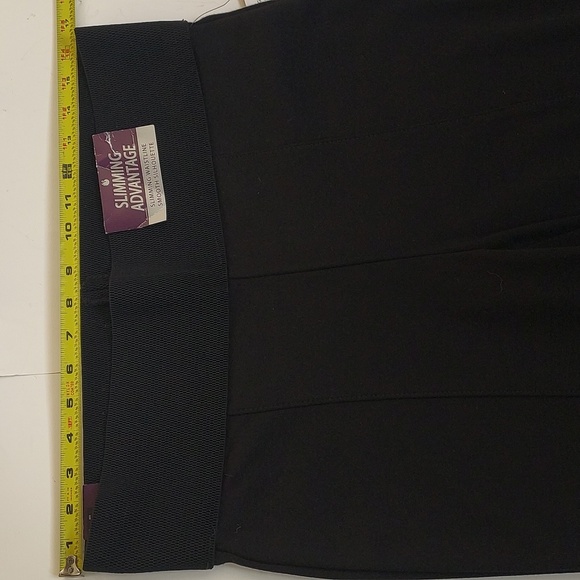 NWT Ladies Gloria Vanderbuilt Lucy Black Straight Slimming HI Waist Pants Medium - Picture 4 of 9